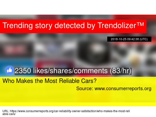 Who Makes The Most Reliable Cars
