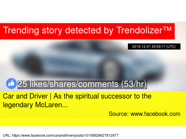Car And Driver As The Spiritual Successor To The Legendary
