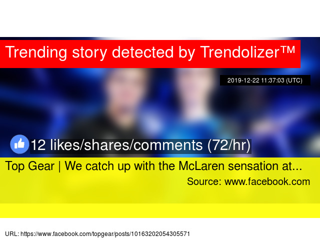 Top Gear We Catch Up With The Mclaren Sensation At